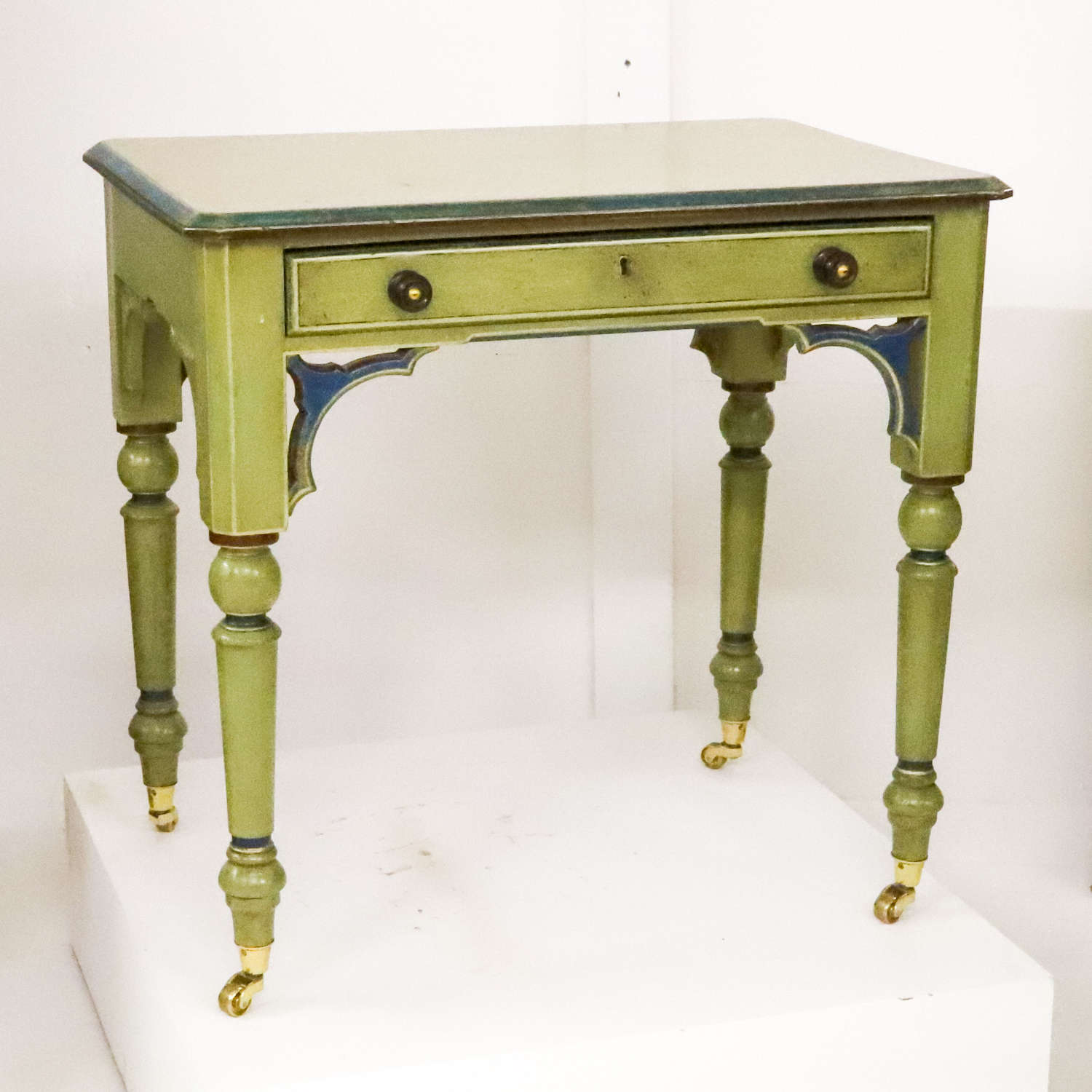 English 19th Century Painted Pine Table/Console/Desk/Sofa Table