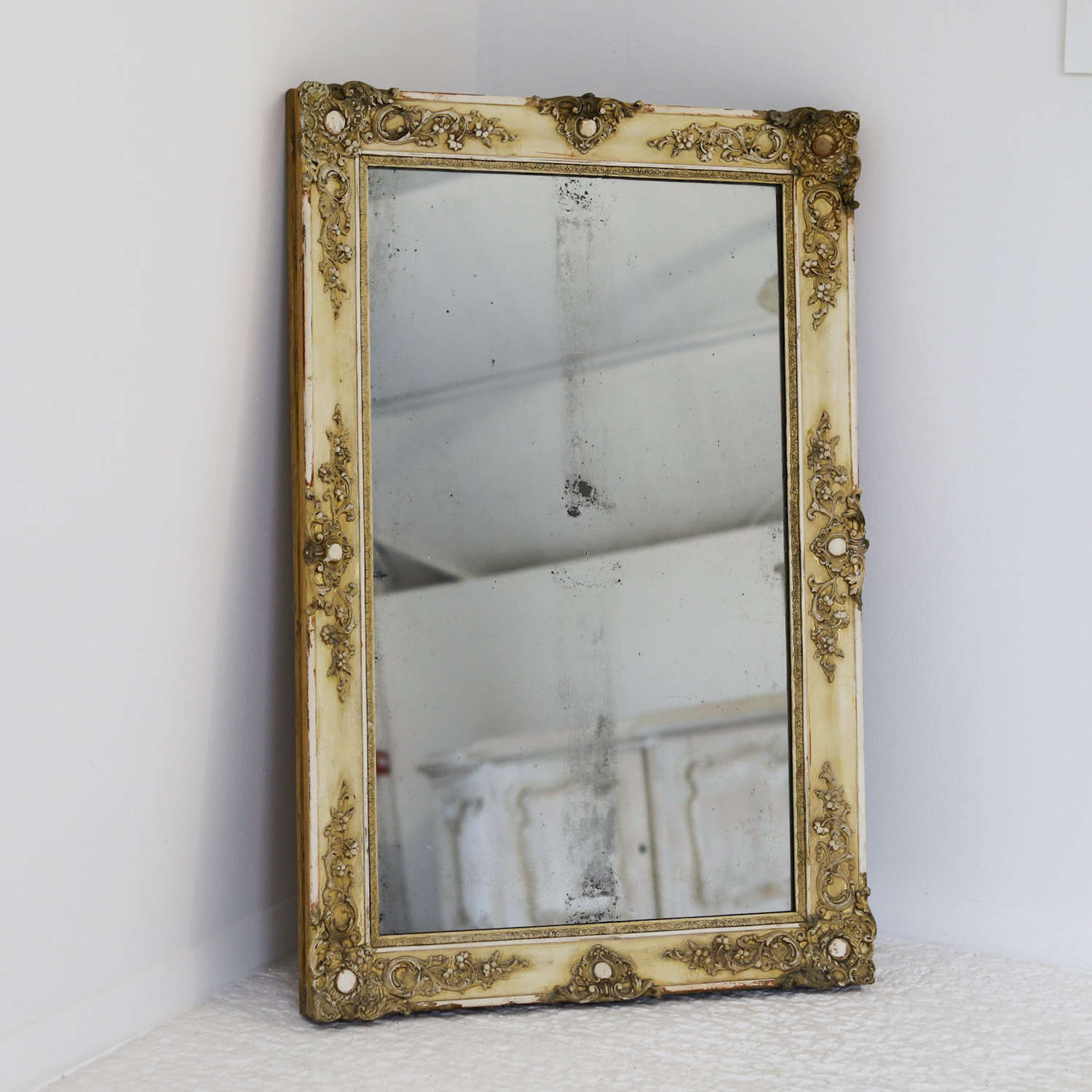 French early 19th century Restoration period rectangular mirror