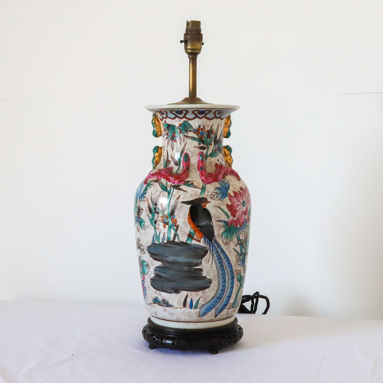 Chinese 20th Century Vase converted To Lamp