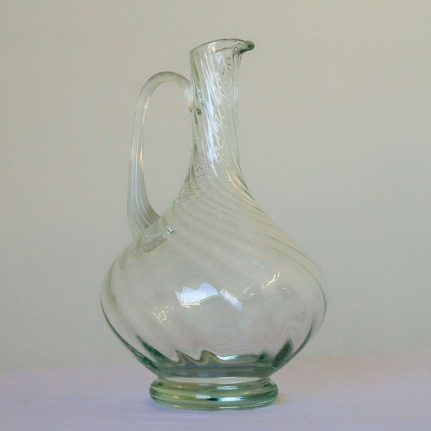 Vintage mid century glass pitcher