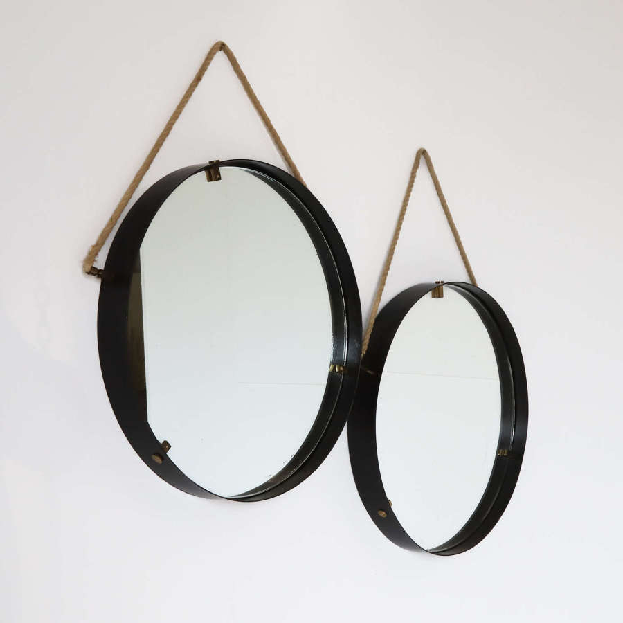 Pair Of Italian Mid Century Mirrors