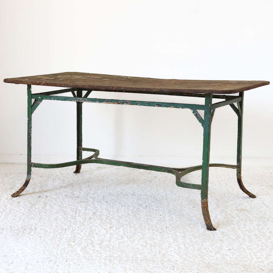 French circa 1930-1940 Unusual Large Iron and Metal Table