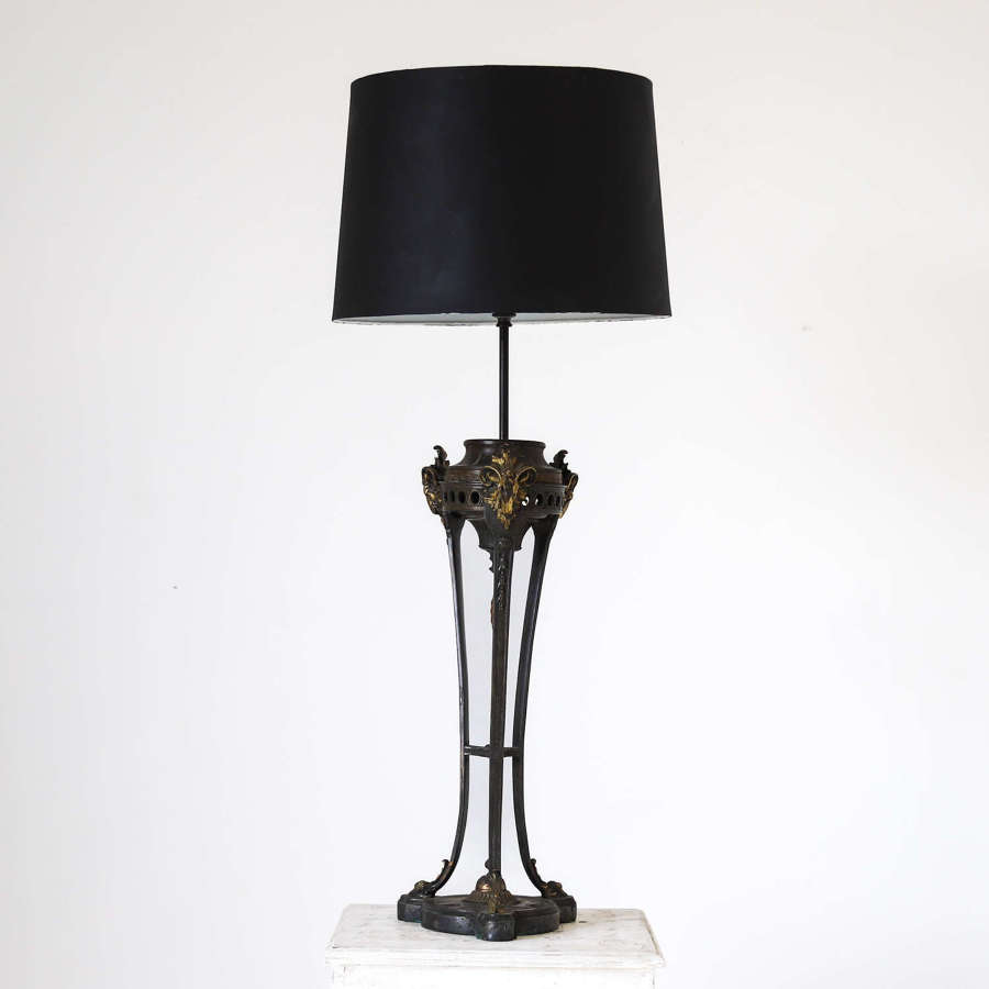 Antique French 19th Century Bronze Lamp