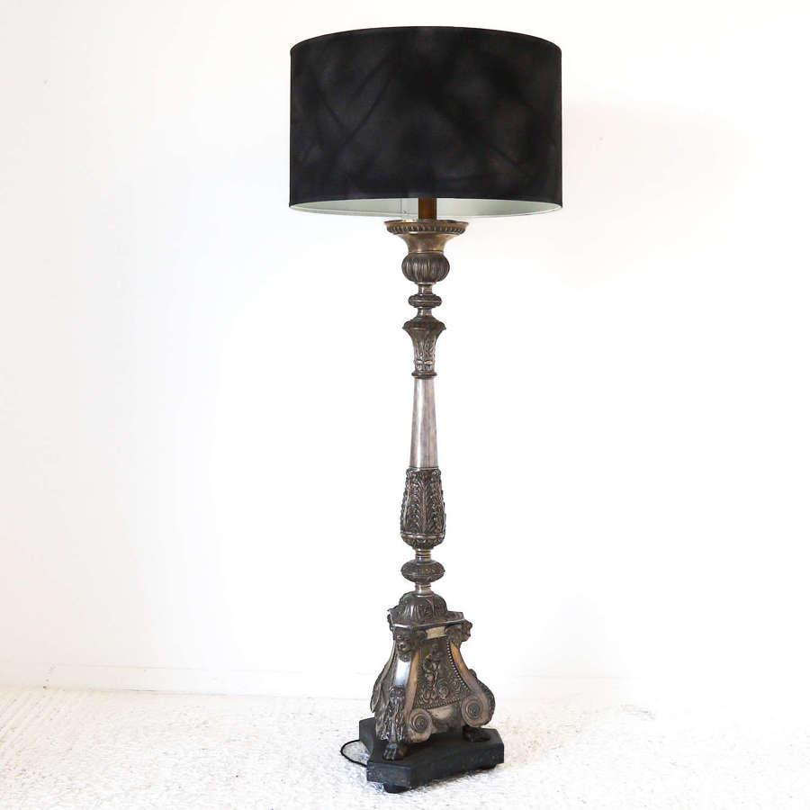 Ecclesiastical Candlestick converted to Standard Lamp