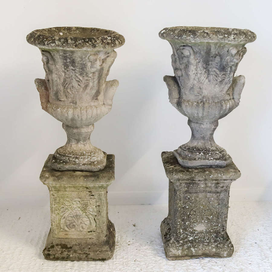Stone Urns on Stands