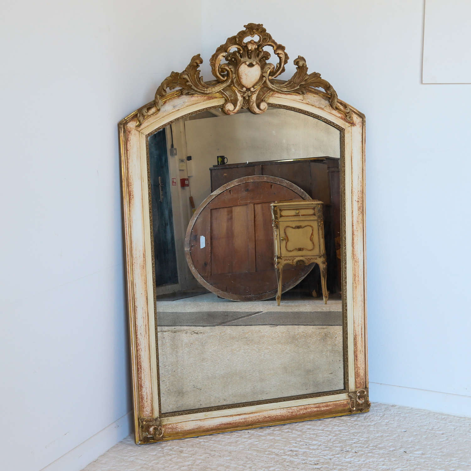 19th Century circa 1840-60  French Wall Mirror with good proportions