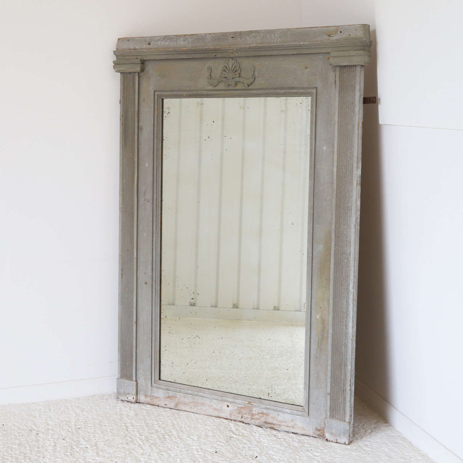 19th Century Antique French Trumeau Mirror