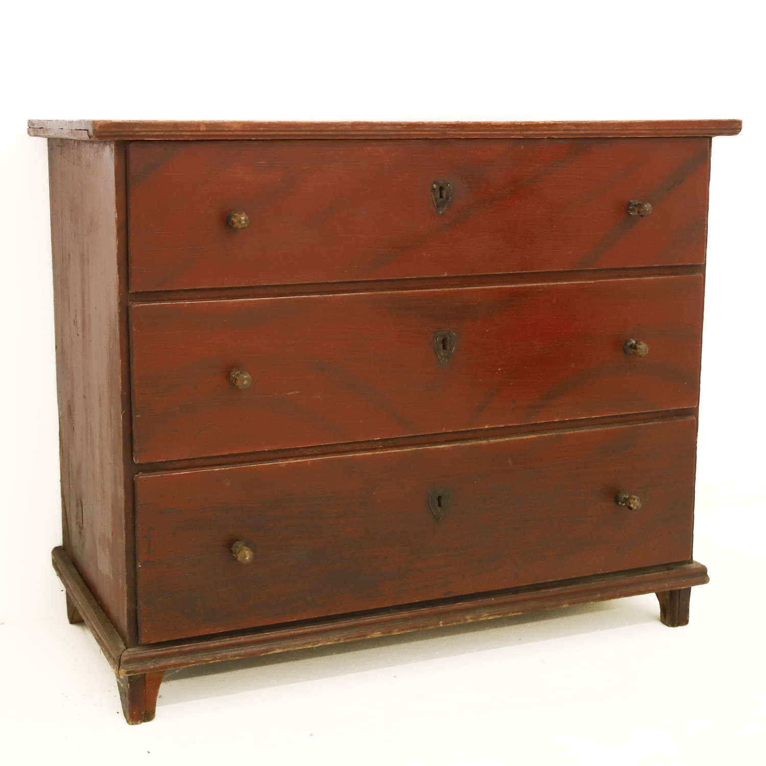 Swedish Mid 19th Century Chest of Drawers in Original Paint