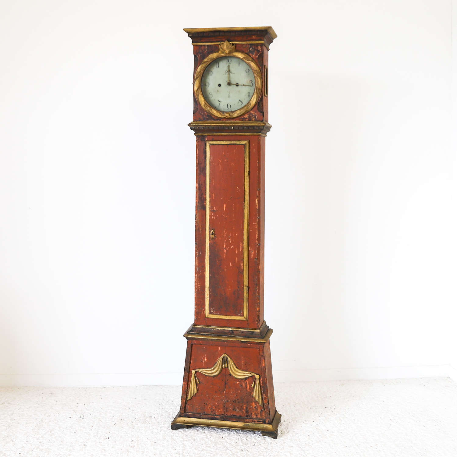 Danish Bornholm Pine Long-Case Clock - 18th Century Made in 1785